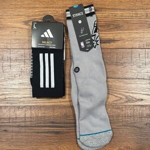 BRAND NEW! Men’s Stance and Adidas Crew Socks sz: Large (9-12)